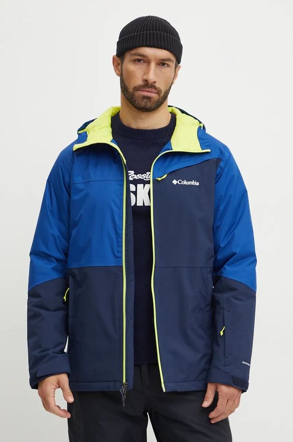 Columbia Jakna Columbia Iceberg Point II moška, mornarsko modra barva, 2113941
