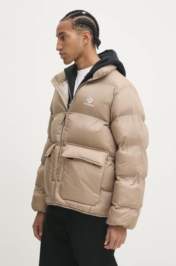 Converse Jakna Converse moška, bež barva, 10027260-A01
