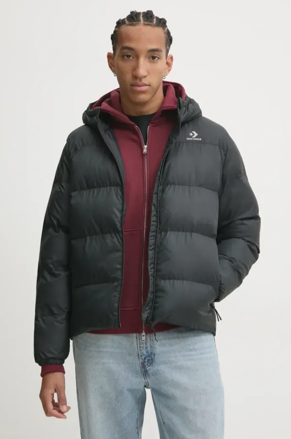 Converse Jakna Converse moška, črna barva, 10026729-A03