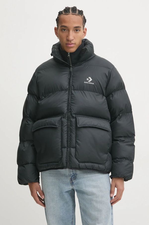 Converse Jakna Converse moška, črna barva, 10027260-A03