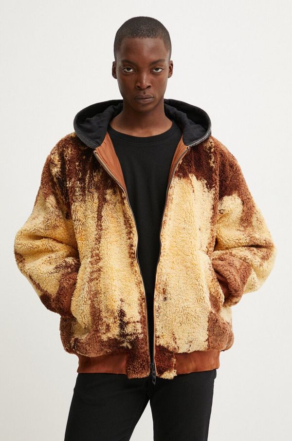 Diesel Jakna Diesel S-DEPLA moška, rumena barva, A14392.0QKAN