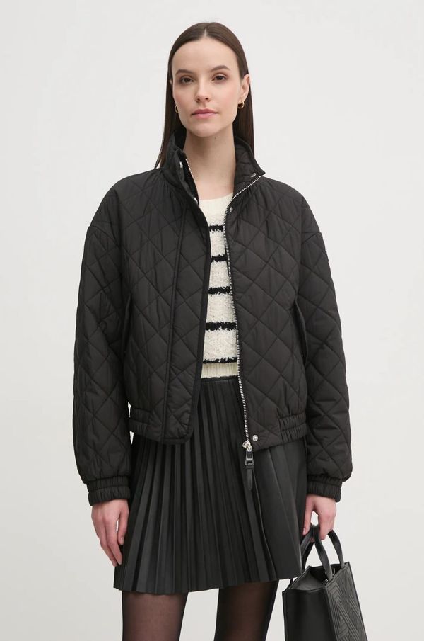 DKNY Jakna Dkny ženska, črna barva, DLEMPU30