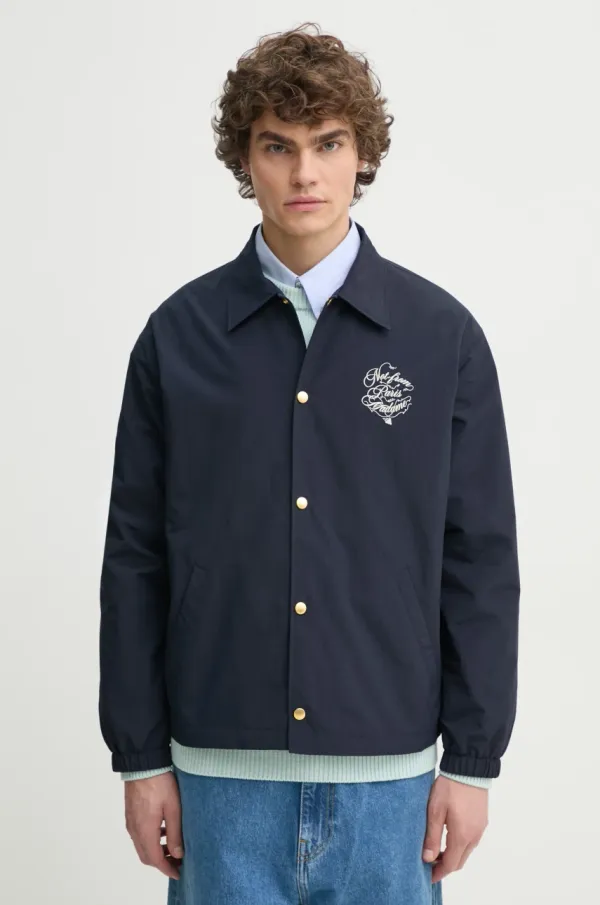 Drôle de Monsieur Jakna Drôle de Monsieur La Veste Slogan Vignes moška, mornarsko modra barva, F-JT209-PA012-NY