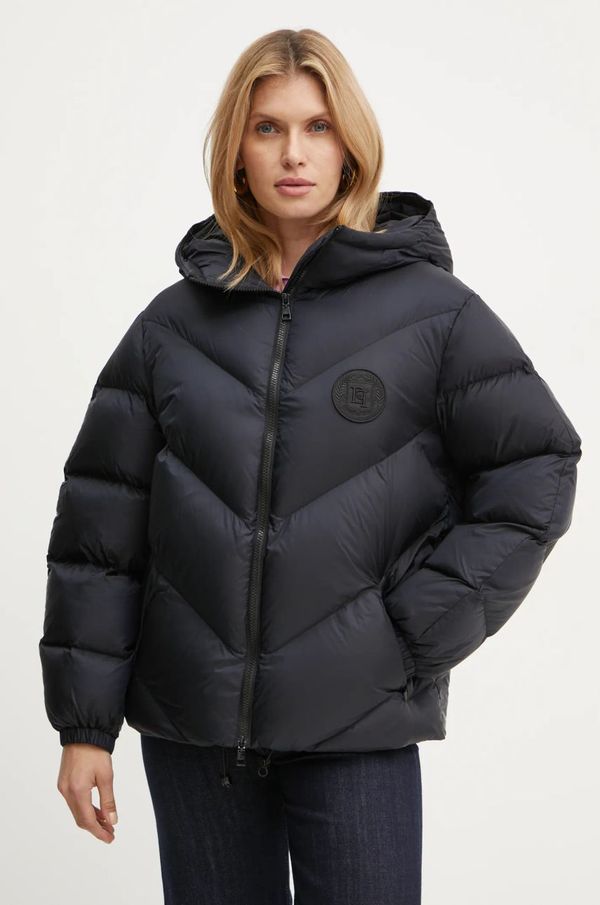 Elisabetta Franchi Jakna Elisabetta Franchi ženska, črna barva, PI72D46E2