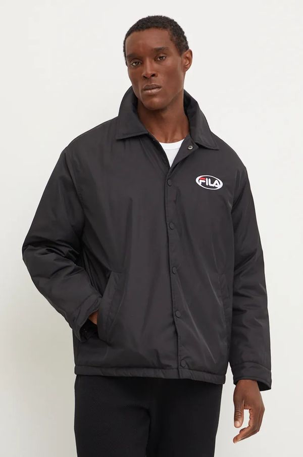 Fila Jakna Fila Lenoir moška, črna barva, FAM0775