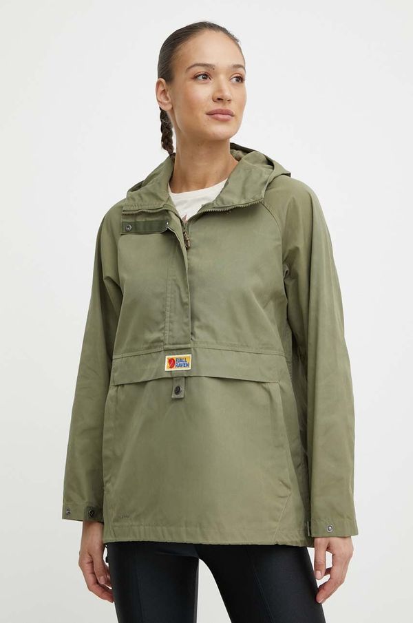 Fjallraven Jakna Fjallraven Vardag Anorak ženska, zelena barva, F87009