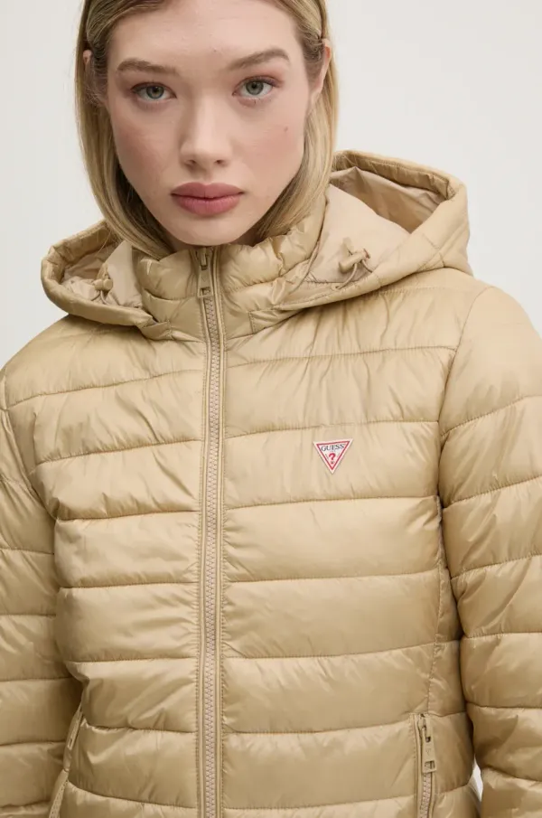 Guess Jeans Jakna Guess Jeans bež barva, W5RL99 WHAB2