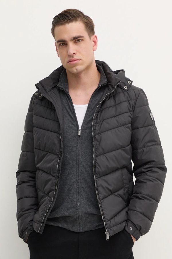 Guess Jakna Guess moška, črna barva, M5RL45 WCQA2