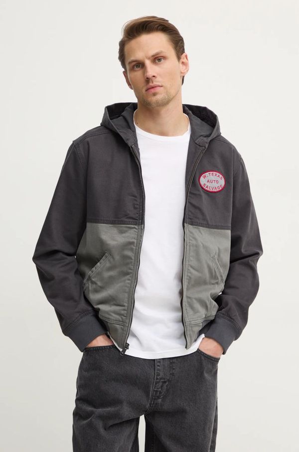 Hollister Co. Jakna Hollister Co. moška, siva barva, KI332-4146