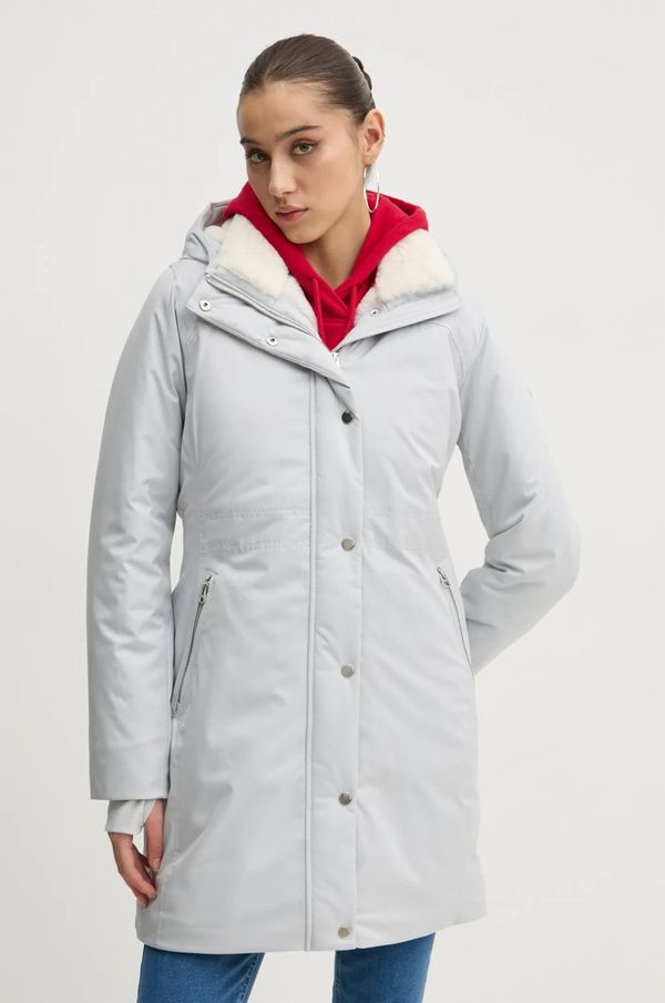 Hollister Co. Jakna Hollister Co. ženska, siva barva, KI344-4658