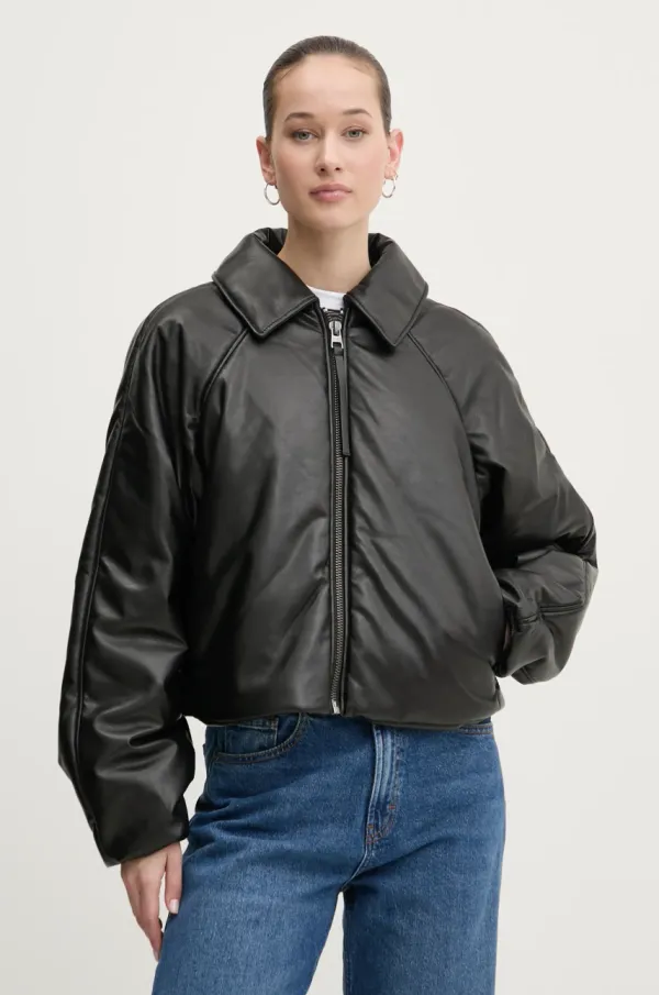 HUGO Jakna HUGO ženska, črna barva, 50529009