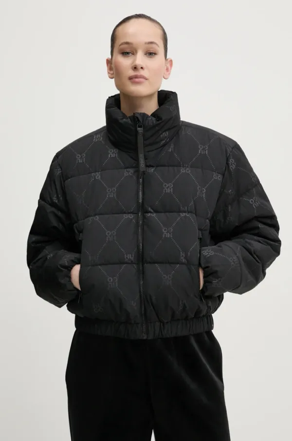 HUGO Jakna HUGO ženska, črna barva, 50534277