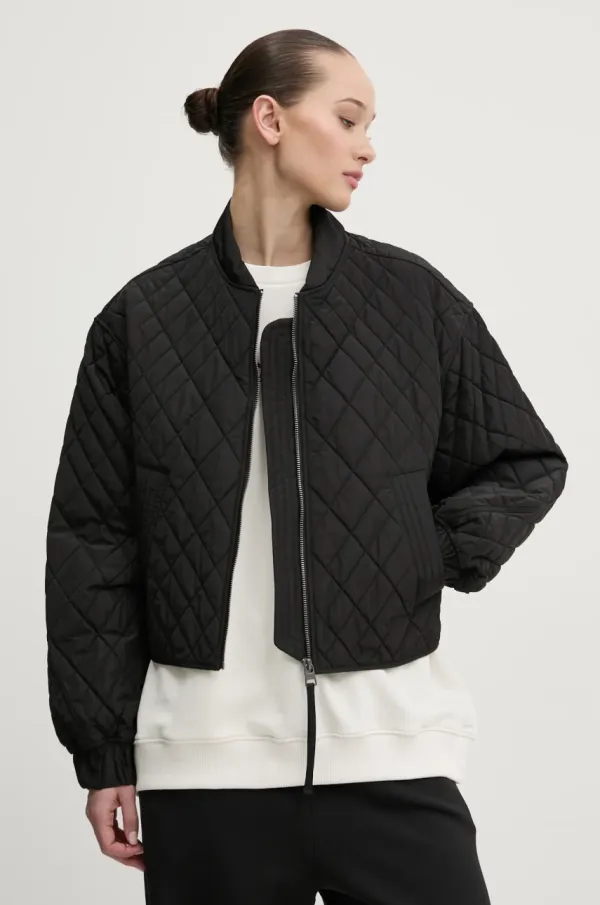 HUGO Jakna HUGO ženska, črna barva, 50541441