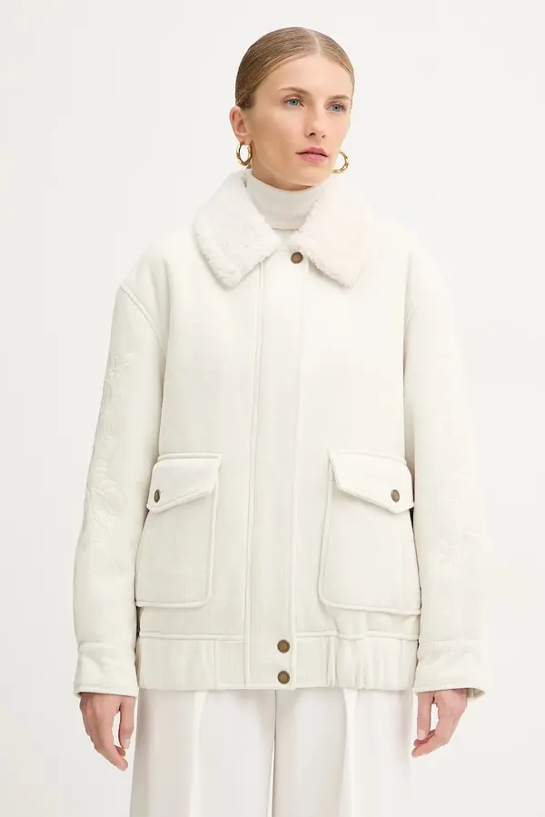 ERMANNO Firenze Jakna iz rebrastega žameta Ermanno Firenze
