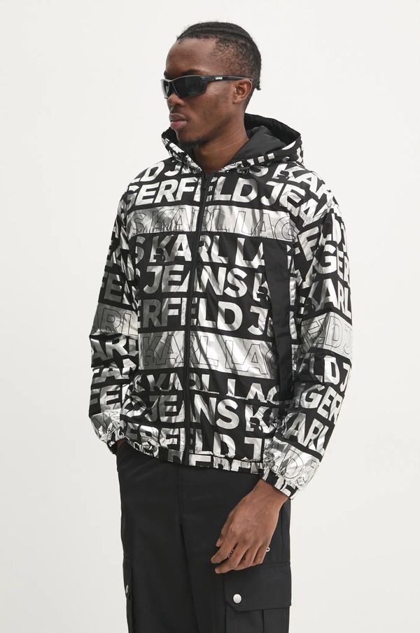 Karl Lagerfeld Jeans Jakna Karl Lagerfeld Jeans moška, črna barva, A1M15007