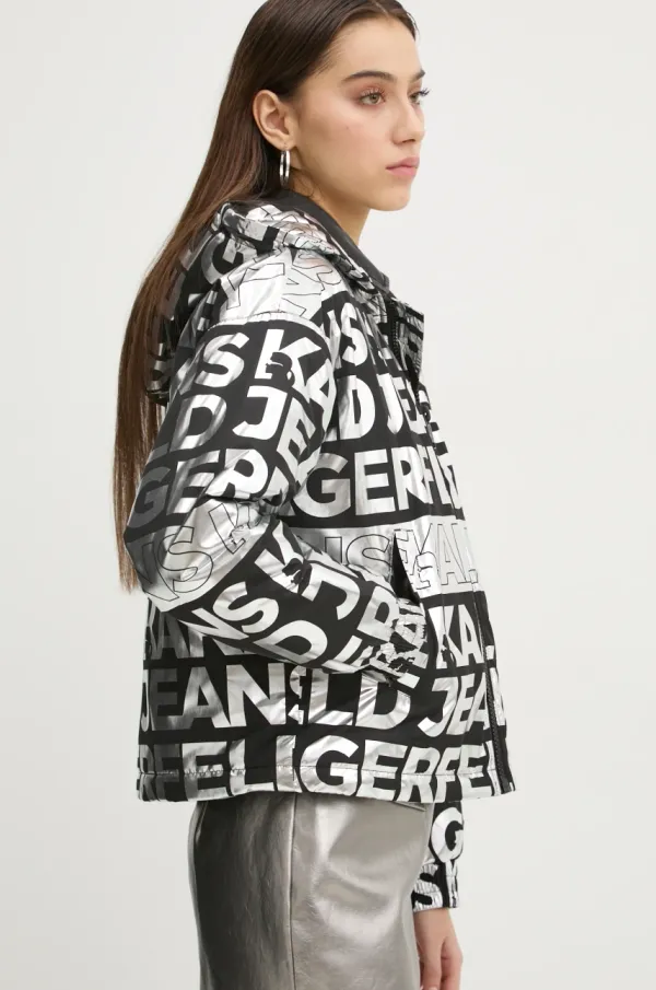 Karl Lagerfeld Jeans Jakna Karl Lagerfeld Jeans ženska, srebrna barva, A1W15016