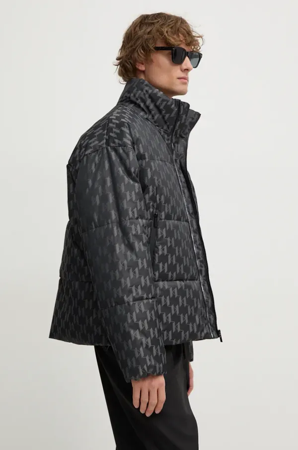 Karl Lagerfeld Jakna Karl Lagerfeld moška, siva barva, 544529.505018