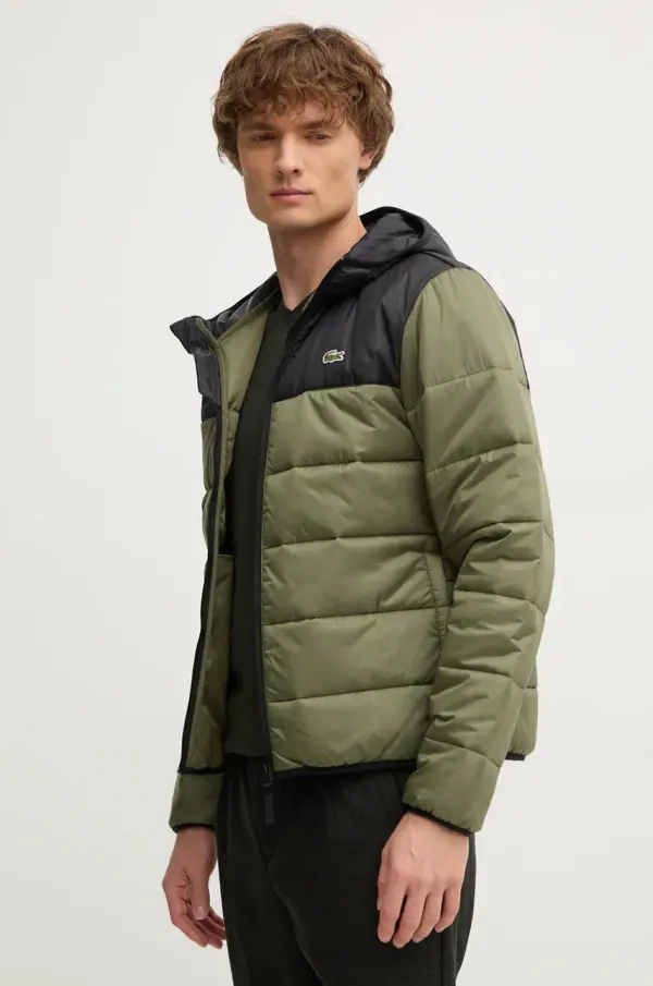 Lacoste Jakna Lacoste moška, zelena barva, BH6763