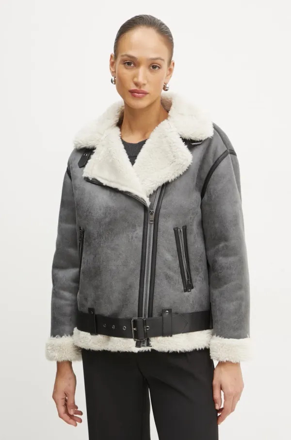 Liu Jo Jakna Liu Jo ženska, siva barva, WF4245 E0935