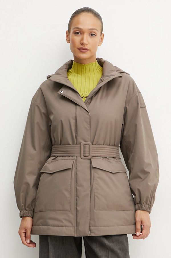 Max Mara Leisure Jakna Max Mara Leisure ženska, rjava barva, 2426486018600