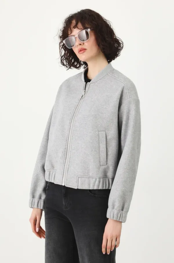 Medicine Jakna Medicine ženska, siva barva