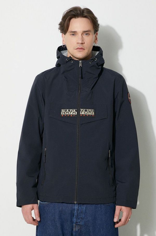 Napapijri Jakna Napapijri Rainforest Open S moška, mornarsko modra barva, NP0A4H2O0411