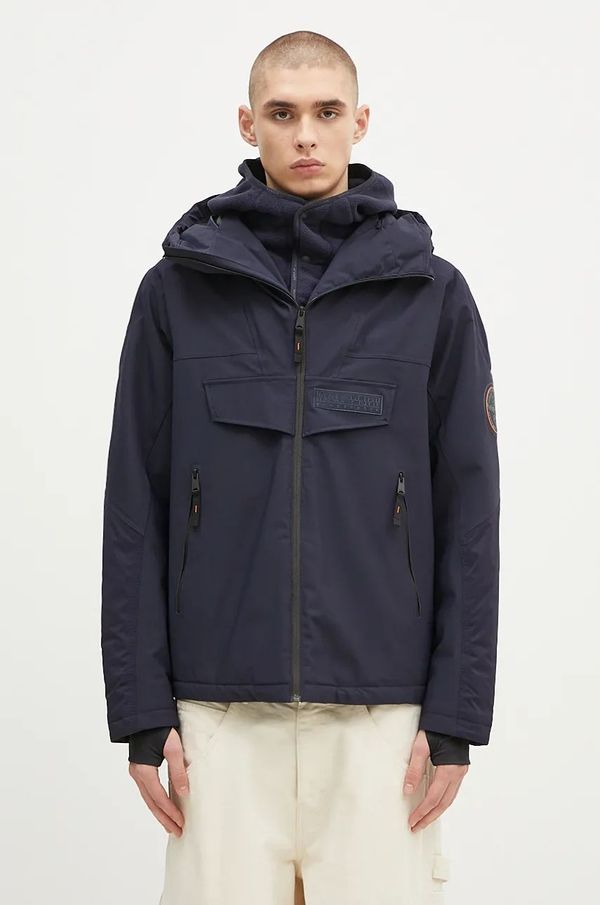 Napapijri Jakna Napapijri Rainforest Tech Op moška, mornarsko modra barva, NP0A4IAF1761