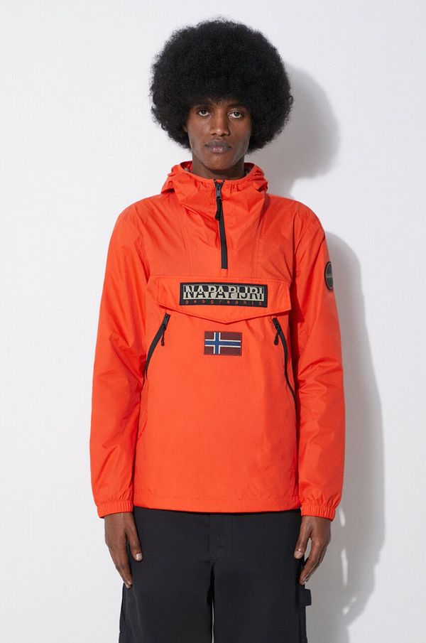 Napapijri Jakna Napapijri Rainforest Wb Pkt V2 moška, oranžna barva, NP0A4HX6A631