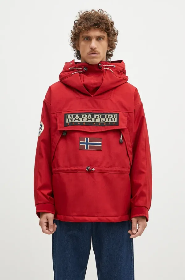 Napapijri Jakna Napapijri Skidoo 1990 moška, rdeča barva, NP0A4IK5R1D1