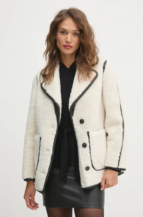 OUI Jakna OUI ženska, bež barva, 90095