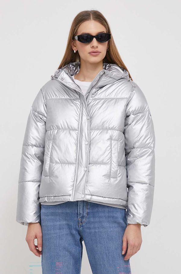 Pepe Jeans Jakna Pepe Jeans MORGAN SILVER ženska, srebrna barva