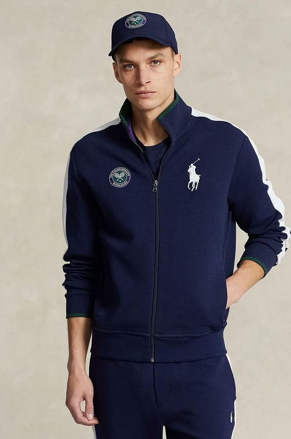 Polo Ralph Lauren Jakna Polo Ralph Lauren moška, mornarsko modra barva, 710867580
