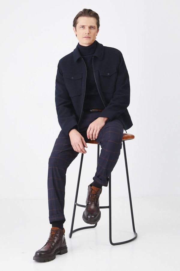 Medicine Jakna s primesjo volne Medicine moška, mornarsko modra barva