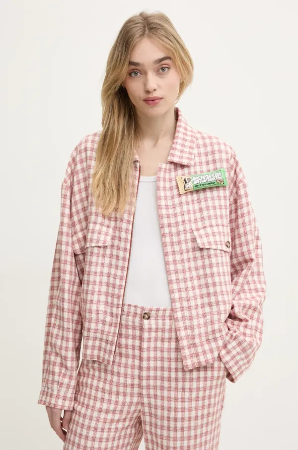 Moschino Jeans Jakna s primesjo volne Moschino Jeans bež barva, 0603 3226