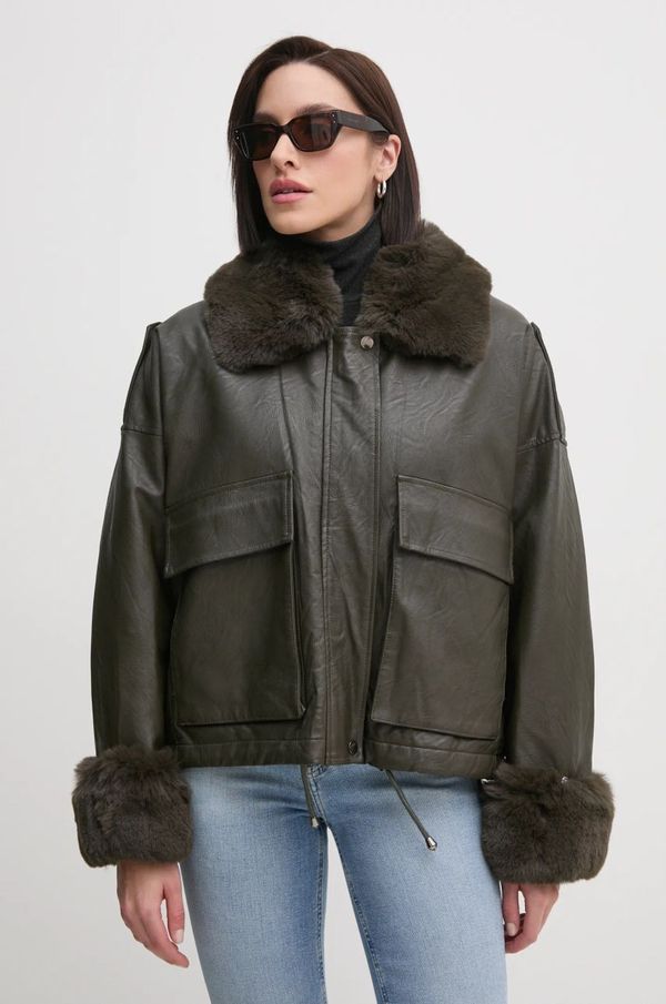 Sandro Ferrone Jakna Sandro Ferrone ženska, zelena barva