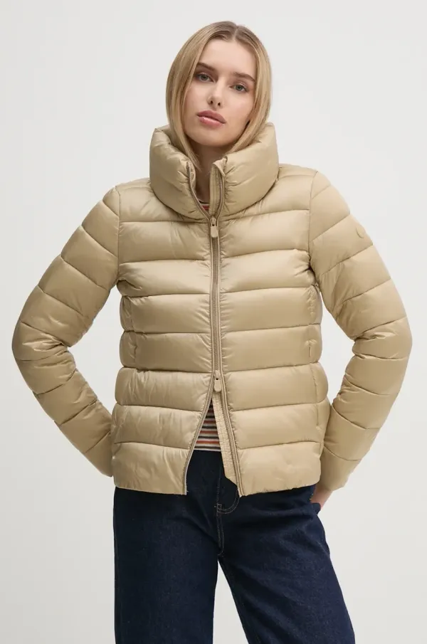 Save The Duck Jakna Save The Duck ELSIE ženska, bež barva, D30520W.IRIS19