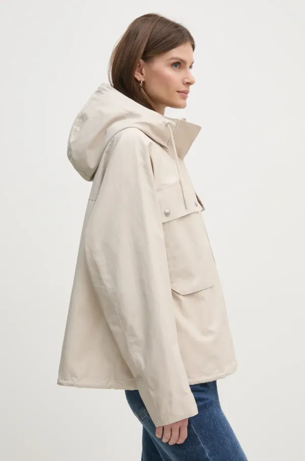 Tommy Hilfiger Jakna Tommy Hilfiger ženska, bež barva, WW0WW44421