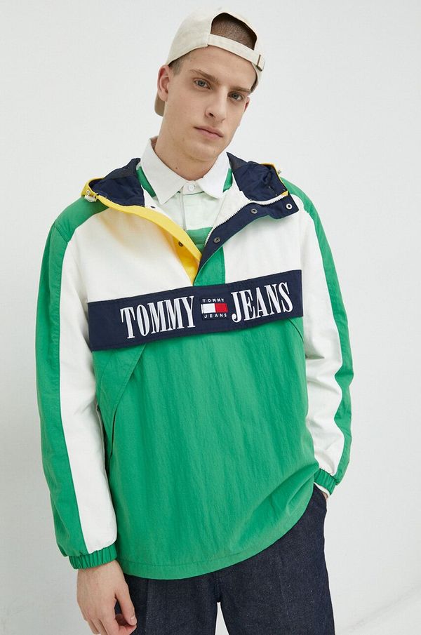 Tommy Jeans Jakna Tommy Jeans moška, zelena barva