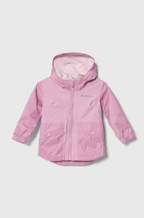 Columbia Jakna za dojenčka Columbia Rainy Trails Fleece roza barva