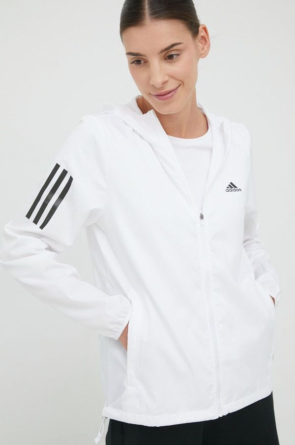 adidas Performance Jakna za tek adidas Performance Own The Run bela barva