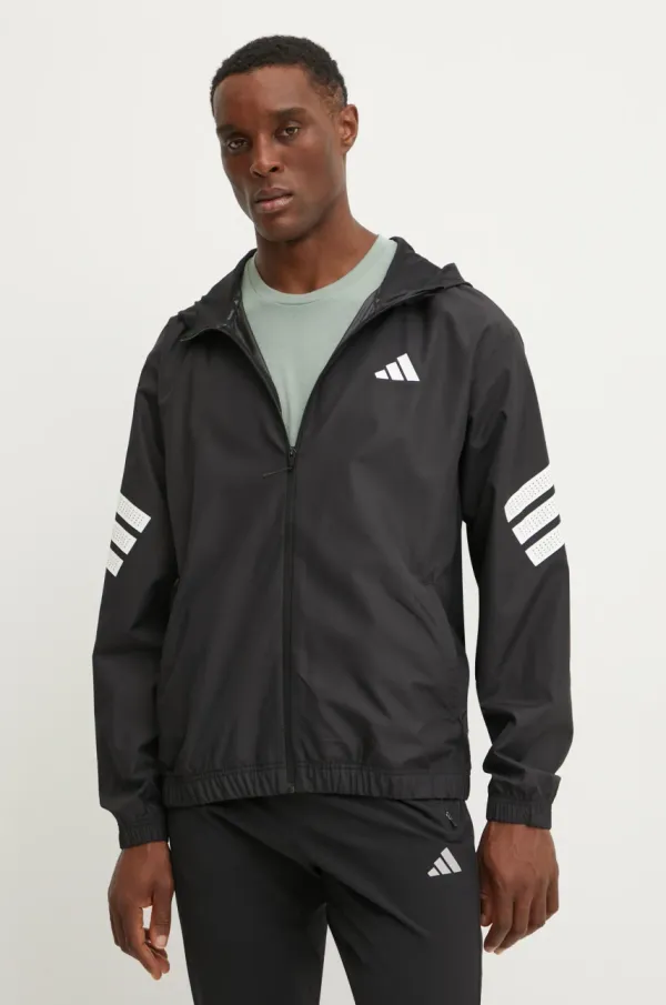 adidas Performance Jakna za vadbo adidas Performance Gym+ črna barva, JM6753