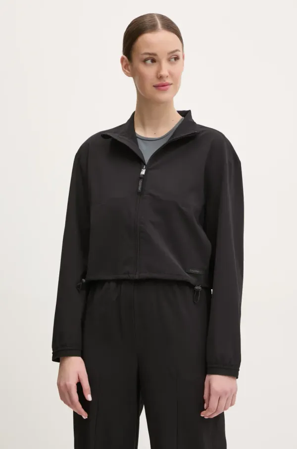 Calvin Klein Performance Jakna za vadbo Calvin Klein Performance ženska, črna barva, LVGWS5O502