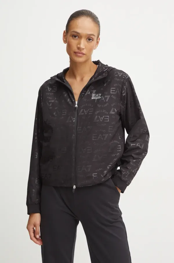 EA7 Emporio Armani Jakna za vadbo EA7 Emporio Armani črna barva, TNP6Z.6DTB02
