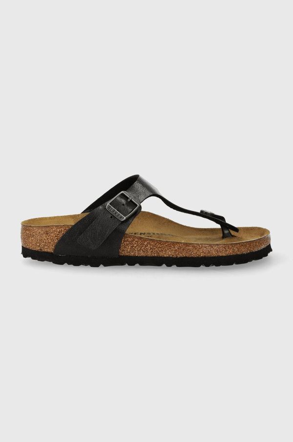 Birkenstock Japonke Birkenstock Gizeh ženske, črna barva, 1027334