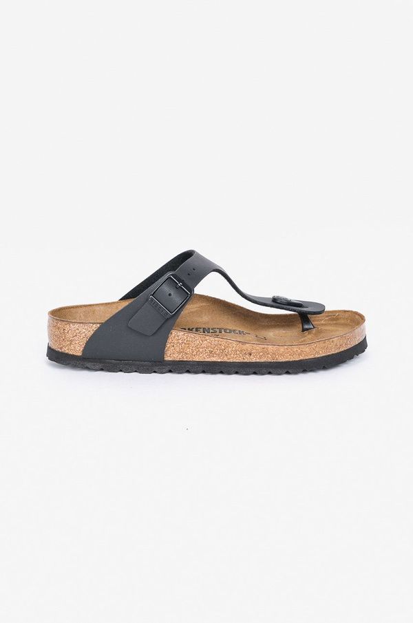 Birkenstock Japonke Birkenstock Gizeh ženske, črna barva, 43691