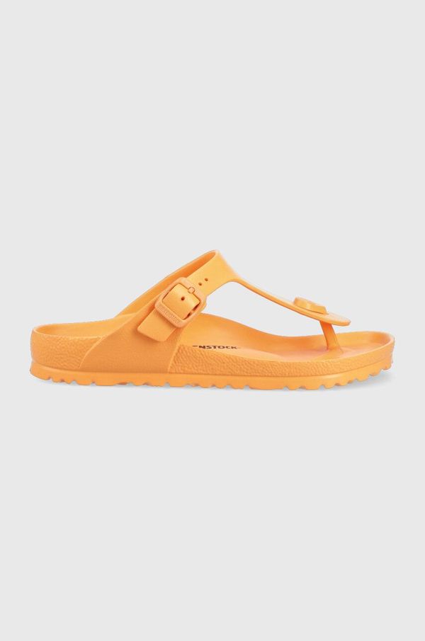 Birkenstock Japonke Birkenstock Gizeh ženske, oranžna barva, 1025599