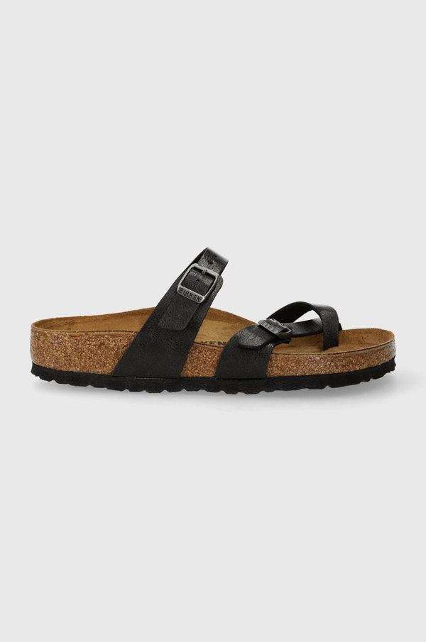 Birkenstock Japonke Birkenstock Mayari ženske, črna barva, 171391