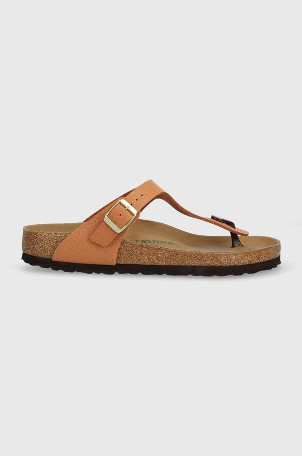 Birkenstock Japonke Birkenstock ženski, rjava barva