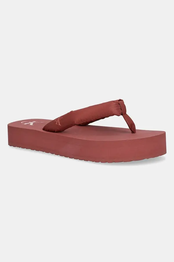 Calvin Klein Jeans Japonke Calvin Klein Jeans BEACH SANDAL FLATFORM TTXR SATIN