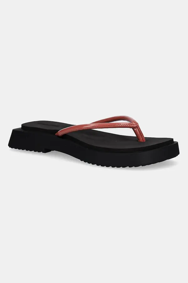 Calvin Klein Jeans Japonke Calvin Klein Jeans SQ LOW WEDGE SANDAL STITCH